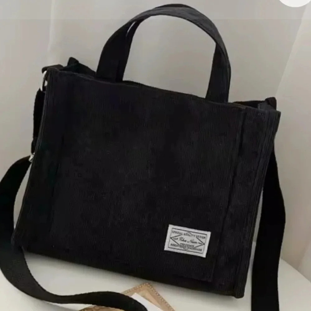 COPY - Corduroy crossbody tote bags. Brown handheld straps or cross body cuite … - Picture 3 of 4